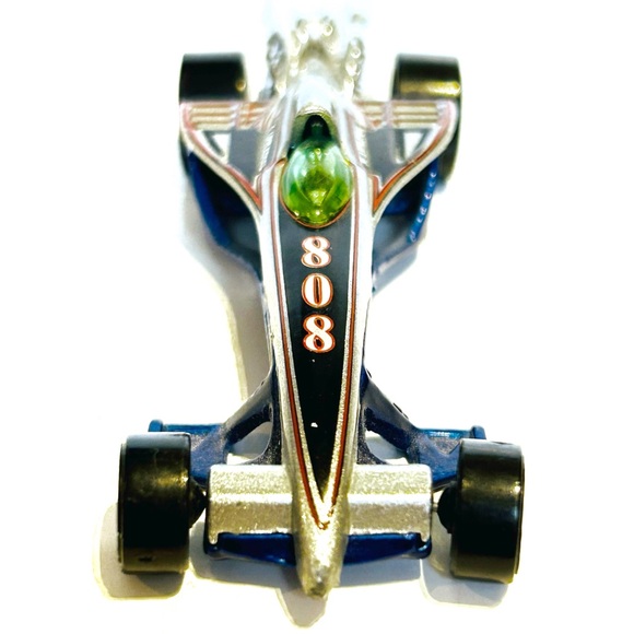 Vintage 2000 Hot Wheels Die Cast Race Cars Greased Lightnin Jet Threat Blue Red - Picture 3 of 16